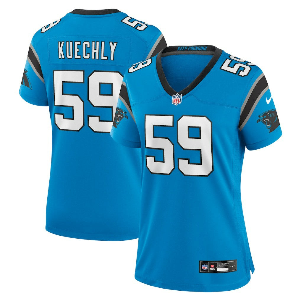 Luke Kuechly Carolina Panthers Women's Retired Player Game Jersey - Blue on sale