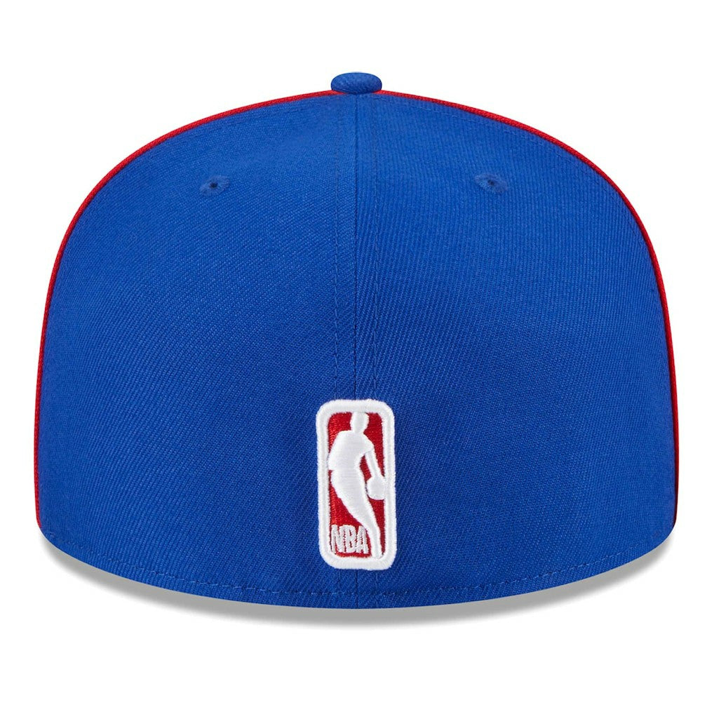 Philadelphia 76ers Piped & Flocked 59Fifty Fitted Hat - Royal for sale