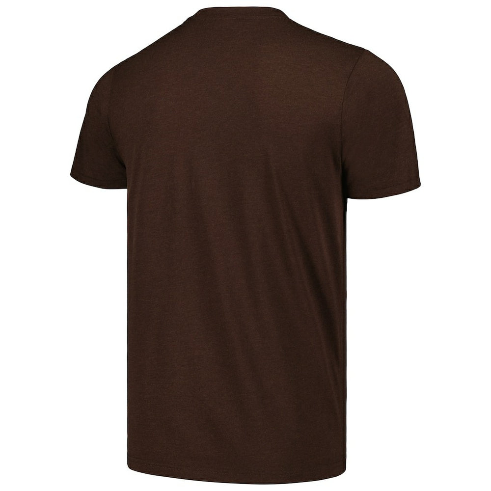 Myles Garrett Cleveland Browns Homage Unisex Caricature Player Tri-Blend T-Shirt - Heathered Brown sale