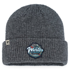 Vegas Golden Knights Fanatics 2024 NHL Winter Classic Fisherman Cuffed Knit Hat - Charcoal Hats