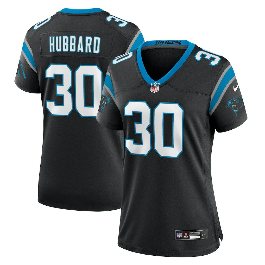 Chuba Hubbard Carolina Panthers Women's Team Game Jersey - Black outlet