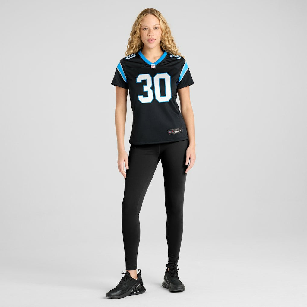 Chuba Hubbard Carolina Panthers Women's Team Game Jersey - Black outlet
