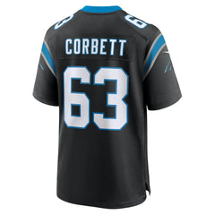 Austin Corbett Carolina Panthers Team Game Jersey - Black discount