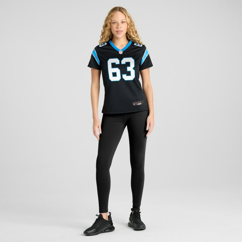 Austin Corbett Carolina Panthers Women's Team Game Jersey - Black sale