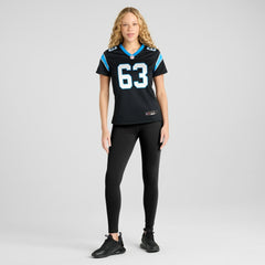 Austin Corbett Carolina Panthers Women's Team Game Jersey - Black sale