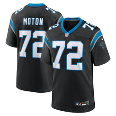 Taylor Moton Carolina Panthers Team Game Jersey - Black on sale