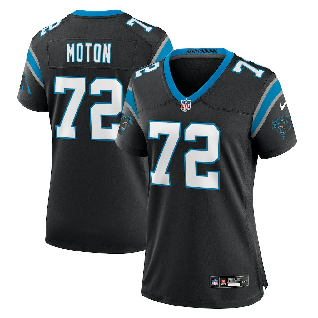 Taylor Moton Carolina Panthers Women's Team Game Jersey - Black cheap