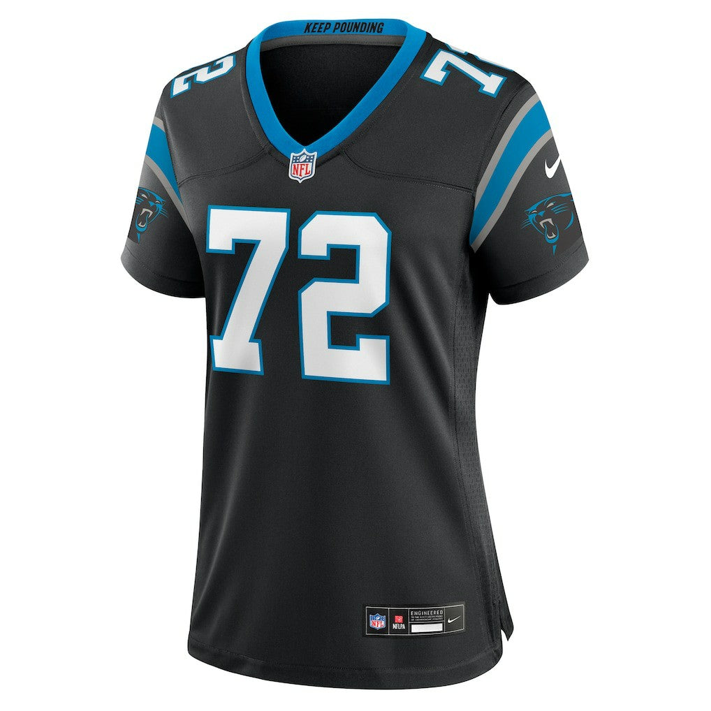 Taylor Moton Carolina Panthers Women's Team Game Jersey - Black cheap