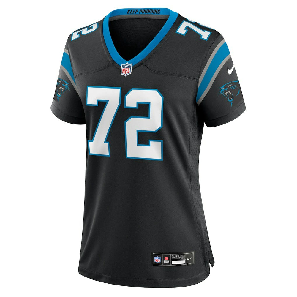 Taylor Moton Carolina Panthers Women's Team Game Jersey - Black cheap