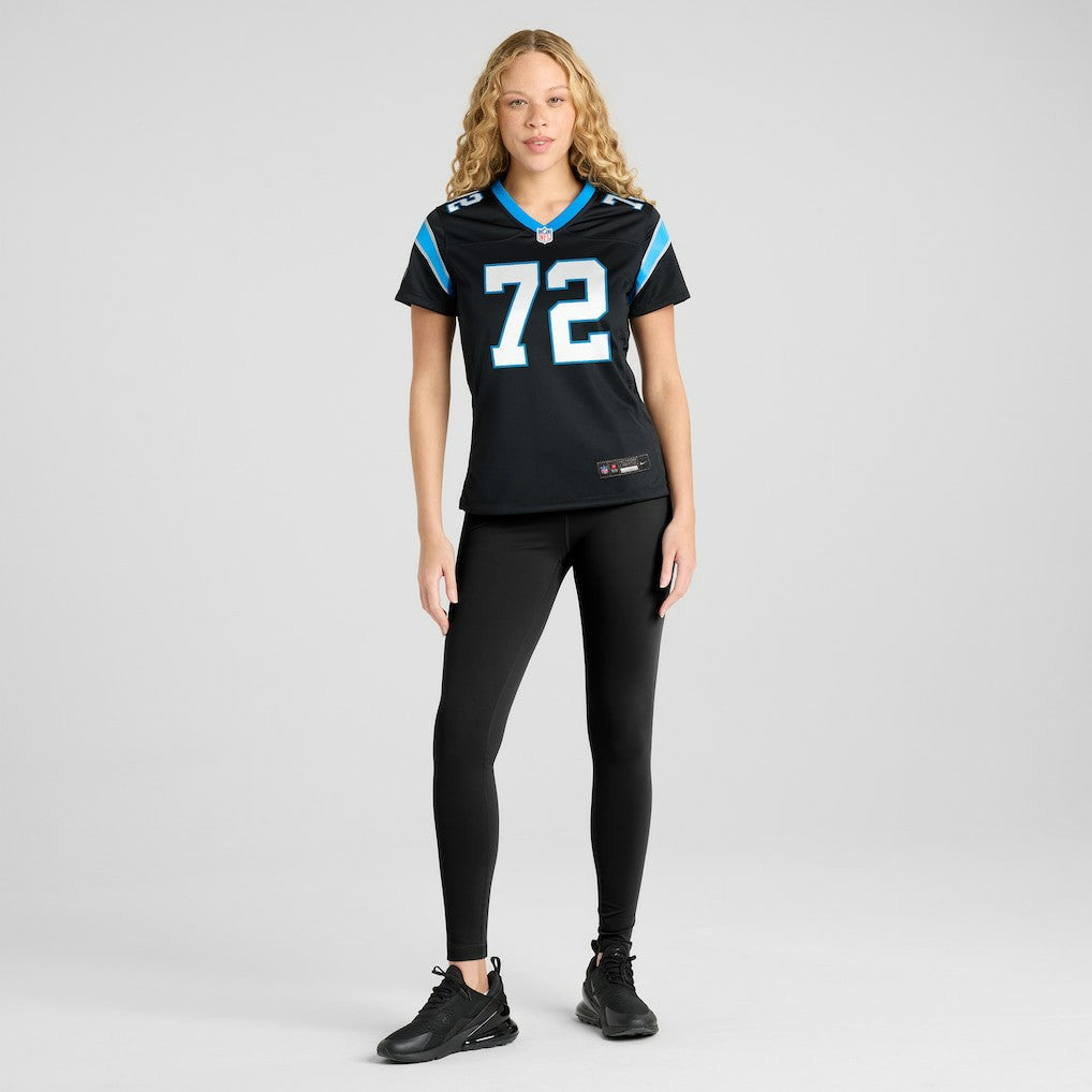 Taylor Moton Carolina Panthers Women's Team Game Jersey - Black cheap
