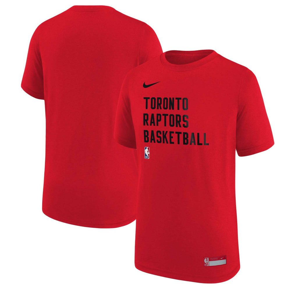 Toronto Raptors Youth Essential Practice T-Shirt - Red on sale