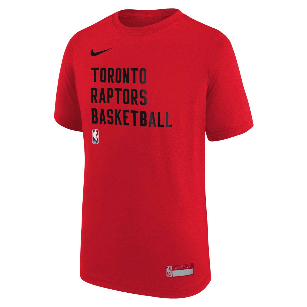 Toronto Raptors Youth Essential Practice T-Shirt - Red on sale