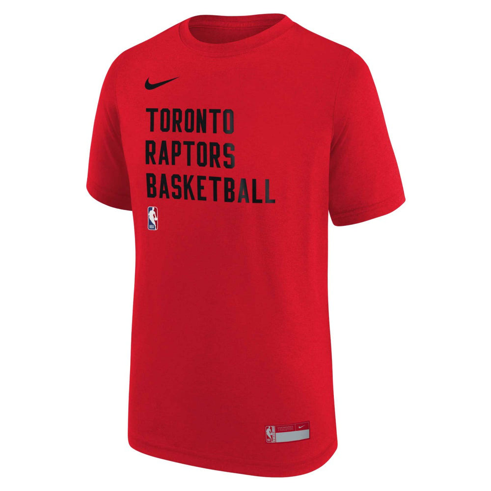 Toronto Raptors Youth Essential Practice T-Shirt - Red on sale