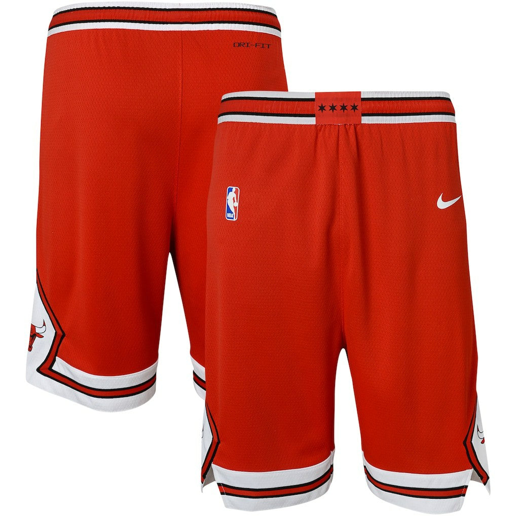 Chicago Bulls Youth Icon Edition Mesh Performance Swingman Shorts - Red discount