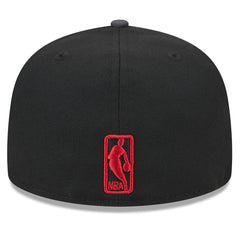 Miami Heat Rally Drive Checkerboard 59FIFTY Crown Fitted Hat - Black cheap