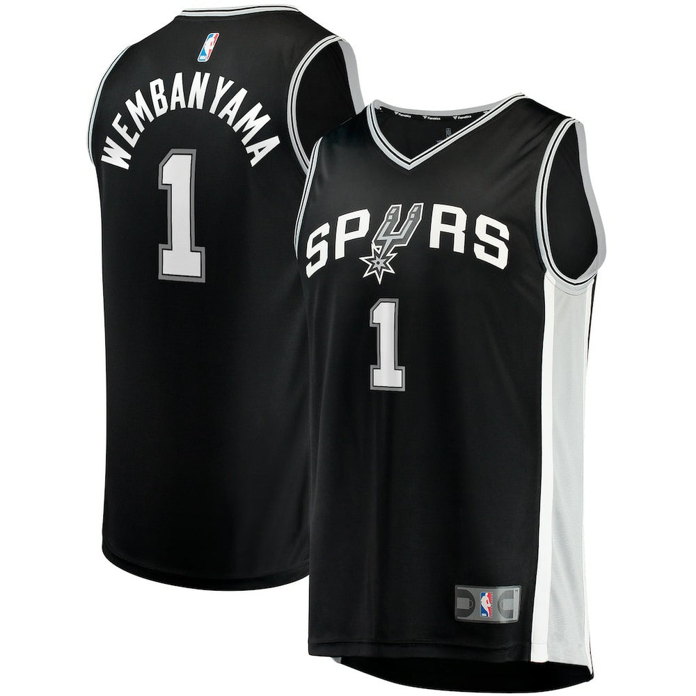 Victor Wembanyama San Antonio Spurs Fast Break Replica Jersey - Icon Edition - Black shop