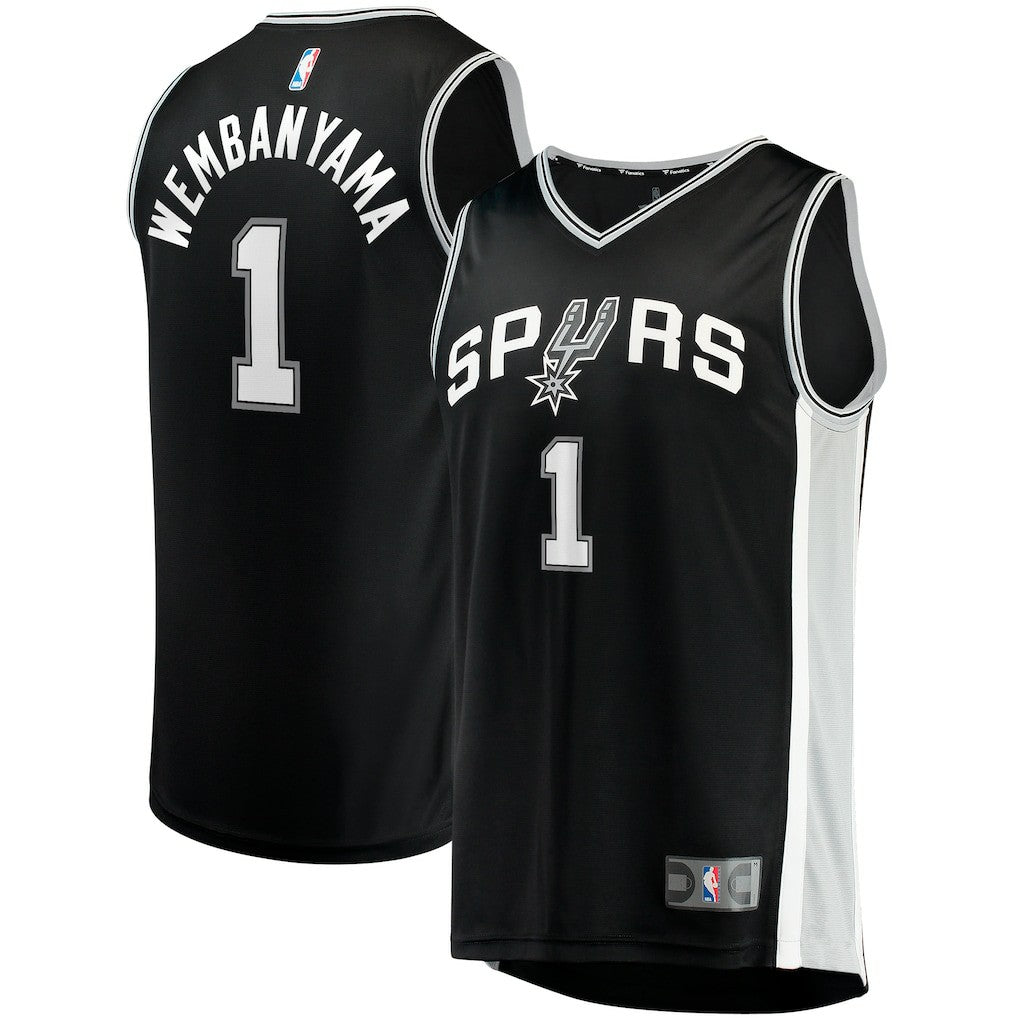 Victor Wembanyama San Antonio Spurs Fast Break Replica Jersey - Icon Edition - Black shop