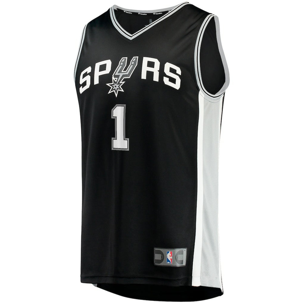 Victor Wembanyama San Antonio Spurs Fast Break Replica Jersey - Icon Edition - Black shop