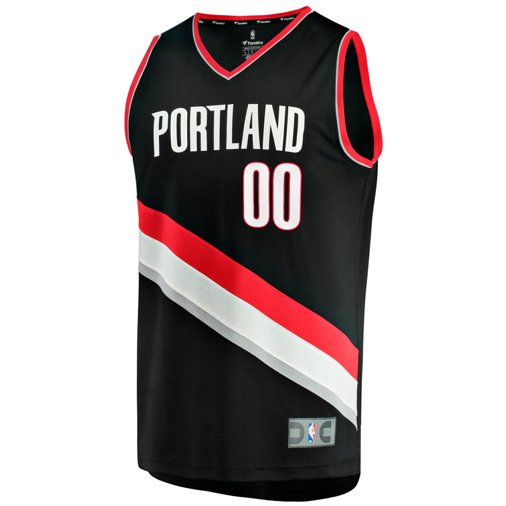 Scoot Henderson Portland Trail Blazers Fast Break Replica Jersey - Icon Edition - Black cheap