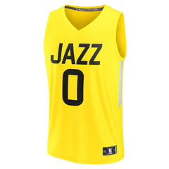 Taylor Hendricks Utah Jazz Youth Fast Break Replica Jersey - Icon Edition - Yellow on sale