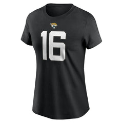 Trevor Lawrence Jacksonville Jaguars Women's Player Name & Number T-Shirt - Black outlet