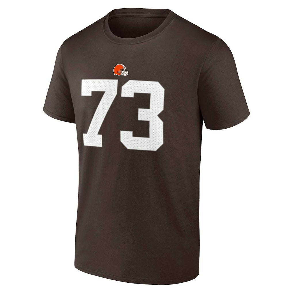 Joe Thomas Cleveland Browns Retired Player Icon Name & Number T-Shirt - Brown on sale