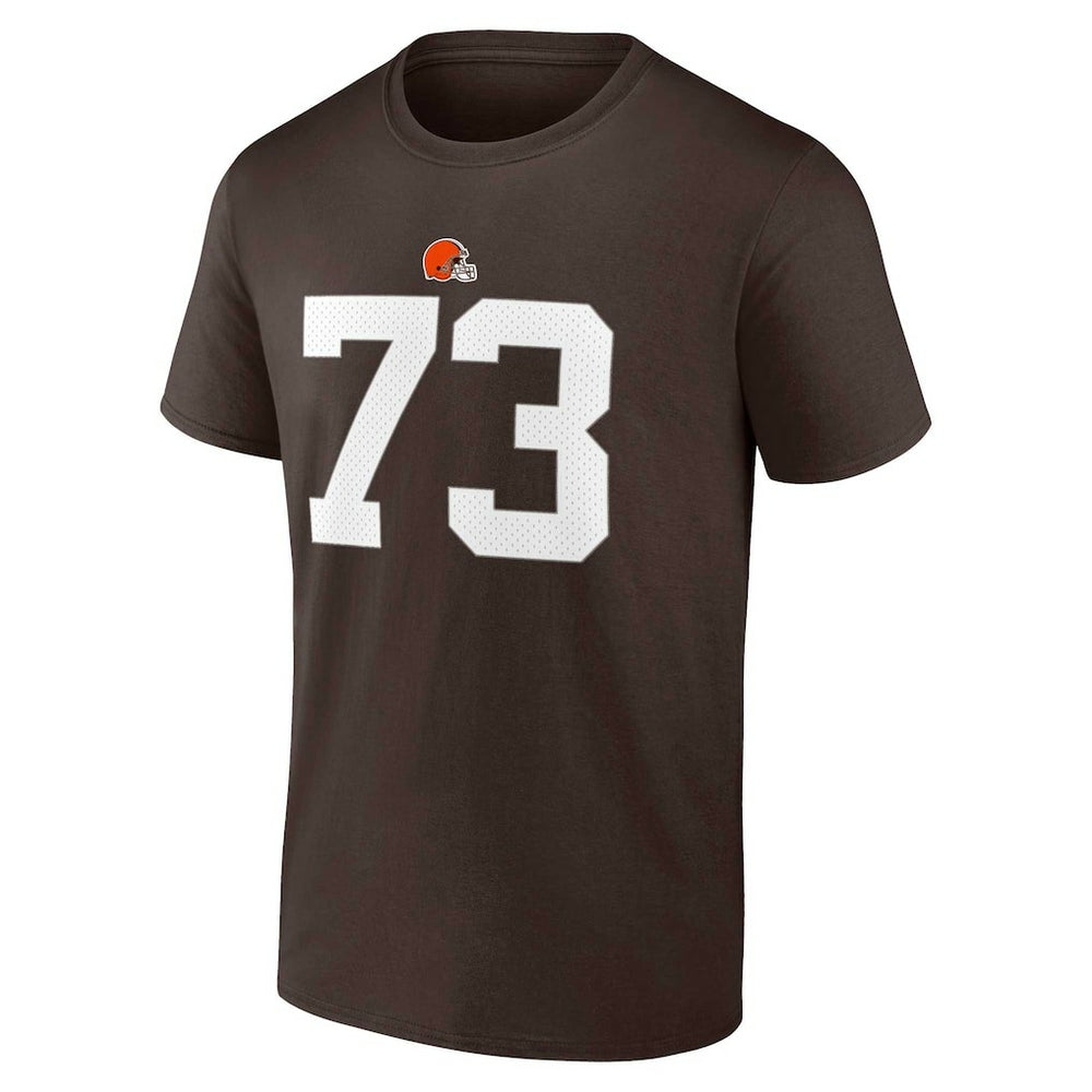 Joe Thomas Cleveland Browns Retired Player Icon Name & Number T-Shirt - Brown on sale