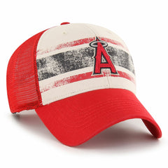 Los Angeles Angels Breakout MVP Trucker Adjustable Hat Cream/Red