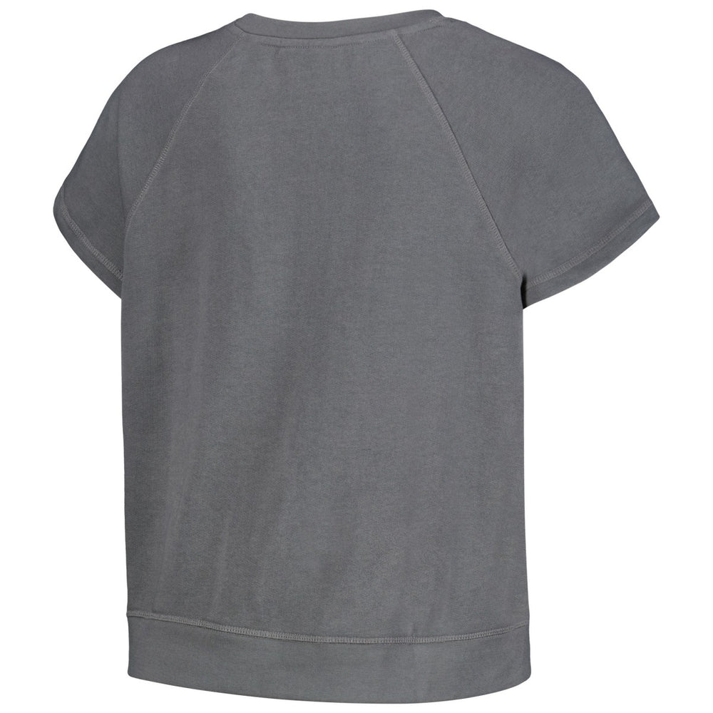 Phoenix Suns The Wild Collective Women's Embroidered Fleece Raglan Short Sleeve Pullover Sweatshirt - Gray sale