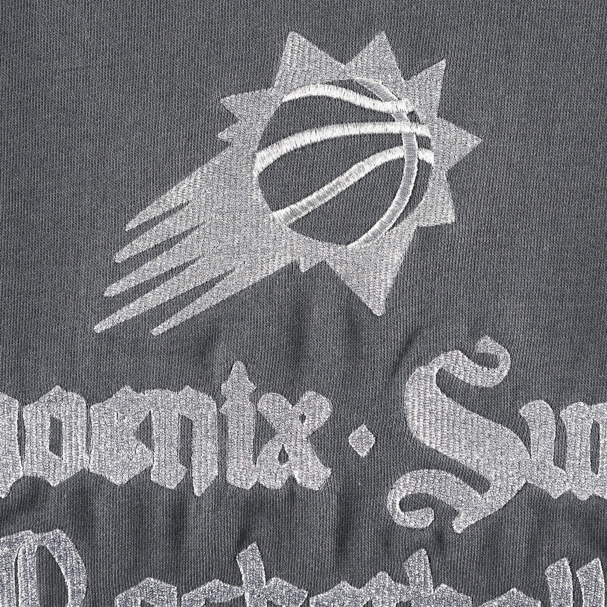 Phoenix Suns The Wild Collective Women's Embroidered Fleece Raglan Short Sleeve Pullover Sweatshirt - Gray sale