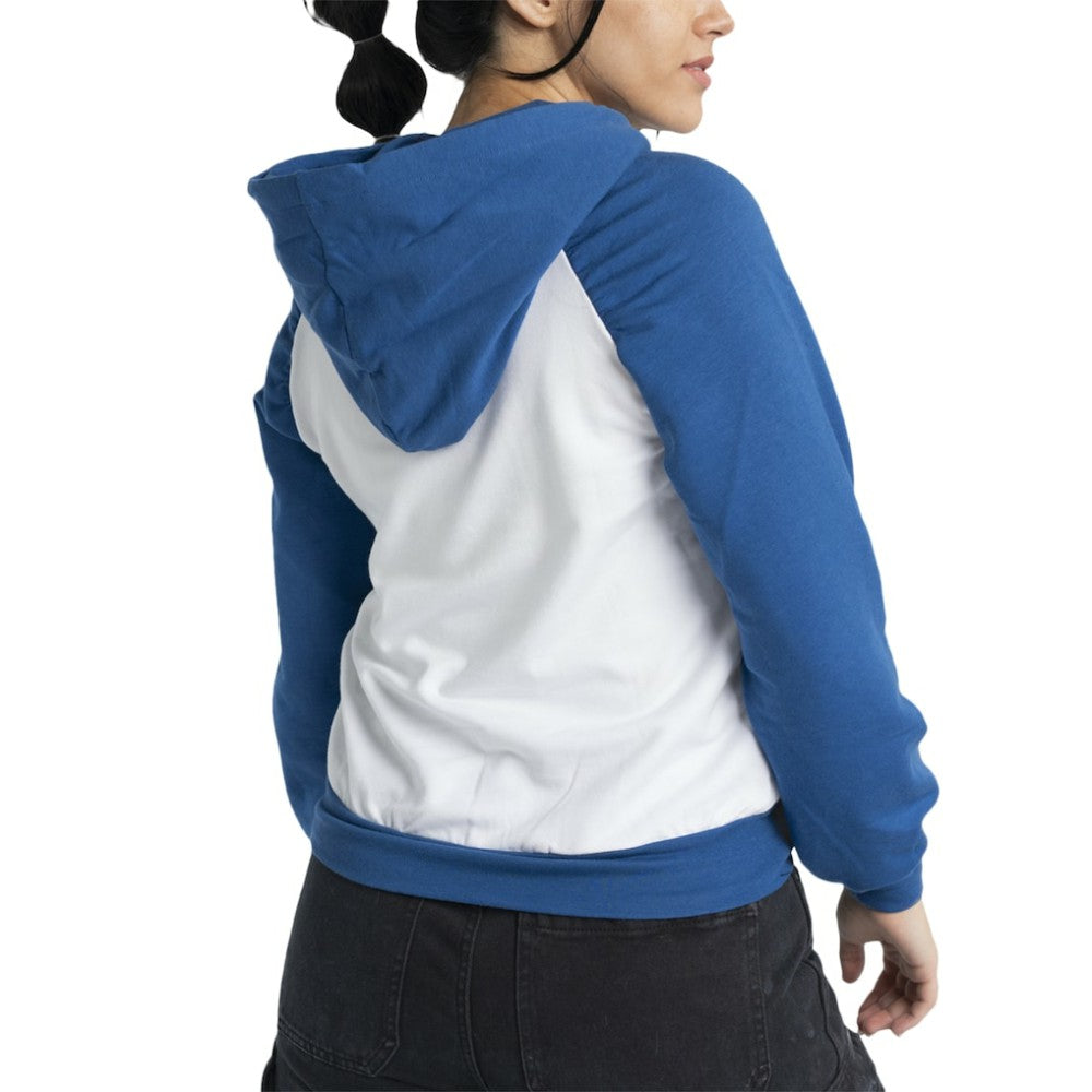 Chicago Cubs Lusso Women's Marlowe Tri-Blend Raglan Pullover Hoodie White