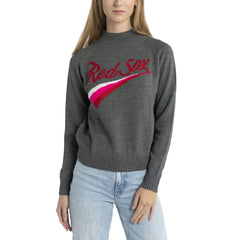 Boston Red Sox Lusso Women's Serena Raglan Pullover Sweater Gray