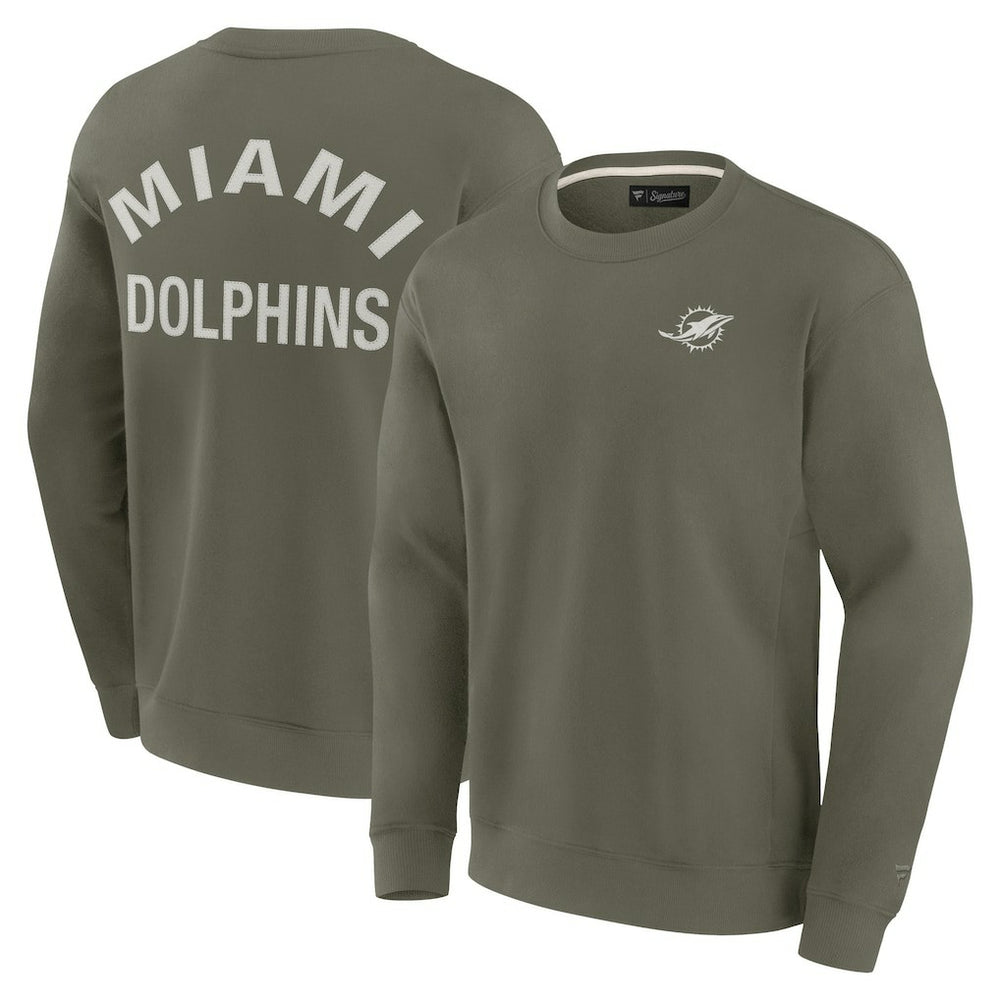 Miami Dolphins Unisex Elements Super Soft Pullover Sweatshirt - Olive online