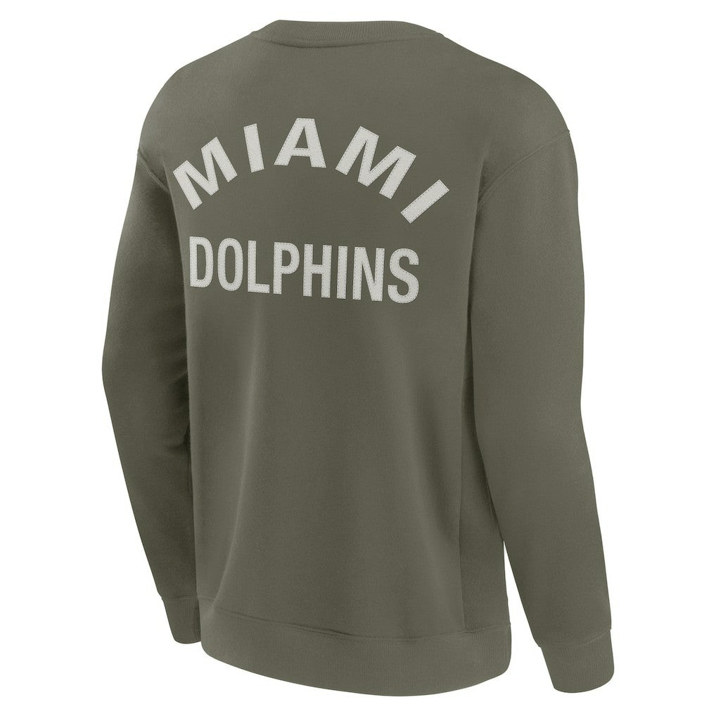 Miami Dolphins Unisex Elements Super Soft Pullover Sweatshirt - Olive online