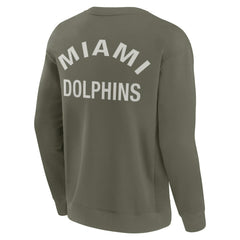Miami Dolphins Unisex Elements Super Soft Pullover Sweatshirt - Olive online