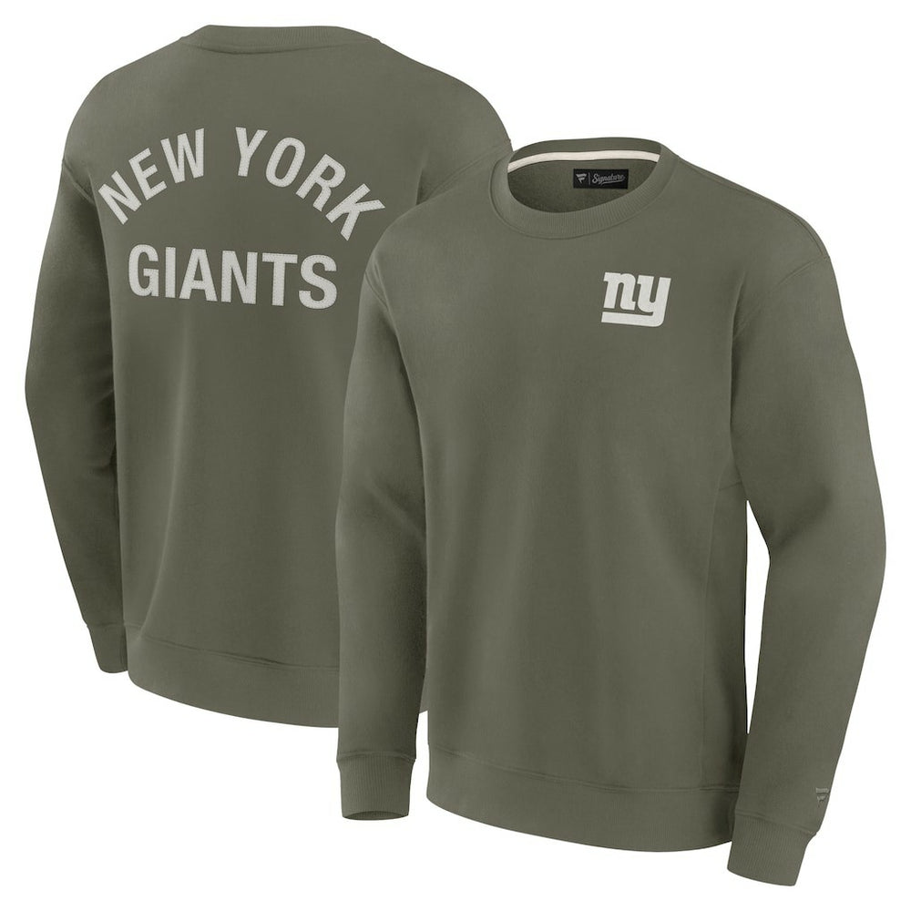 New York Giants Unisex Elements Super Soft Pullover Sweatshirt - Olive discount