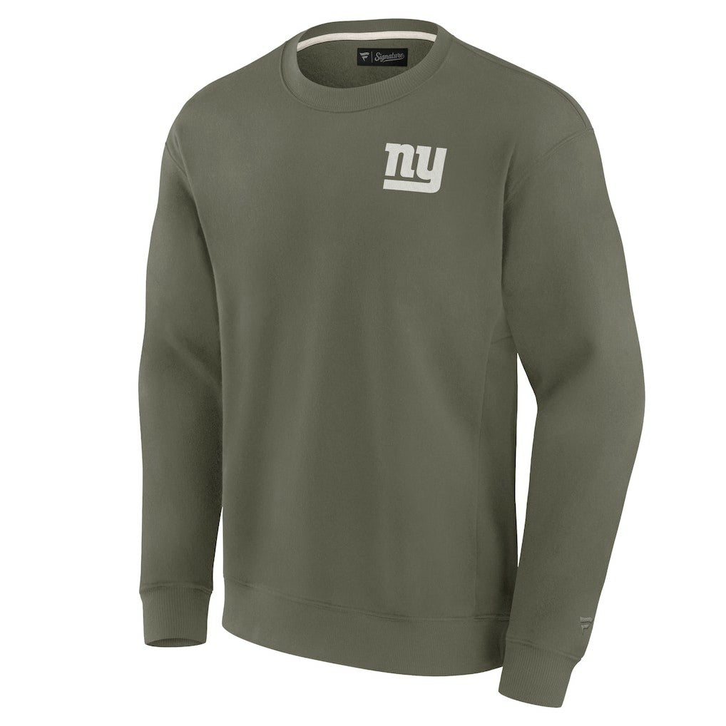 New York Giants Unisex Elements Super Soft Pullover Sweatshirt - Olive discount