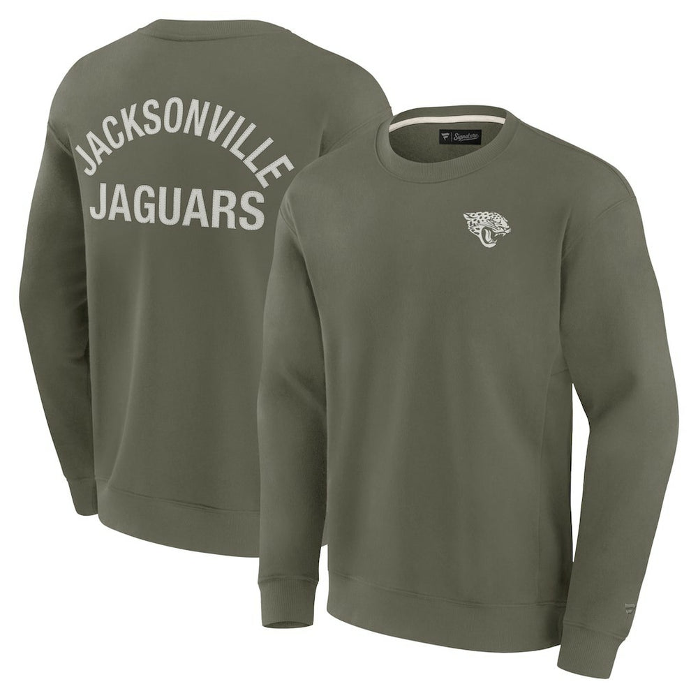 Jacksonville Jaguars Unisex Elements Super Soft Pullover Sweatshirt - Olive cheap