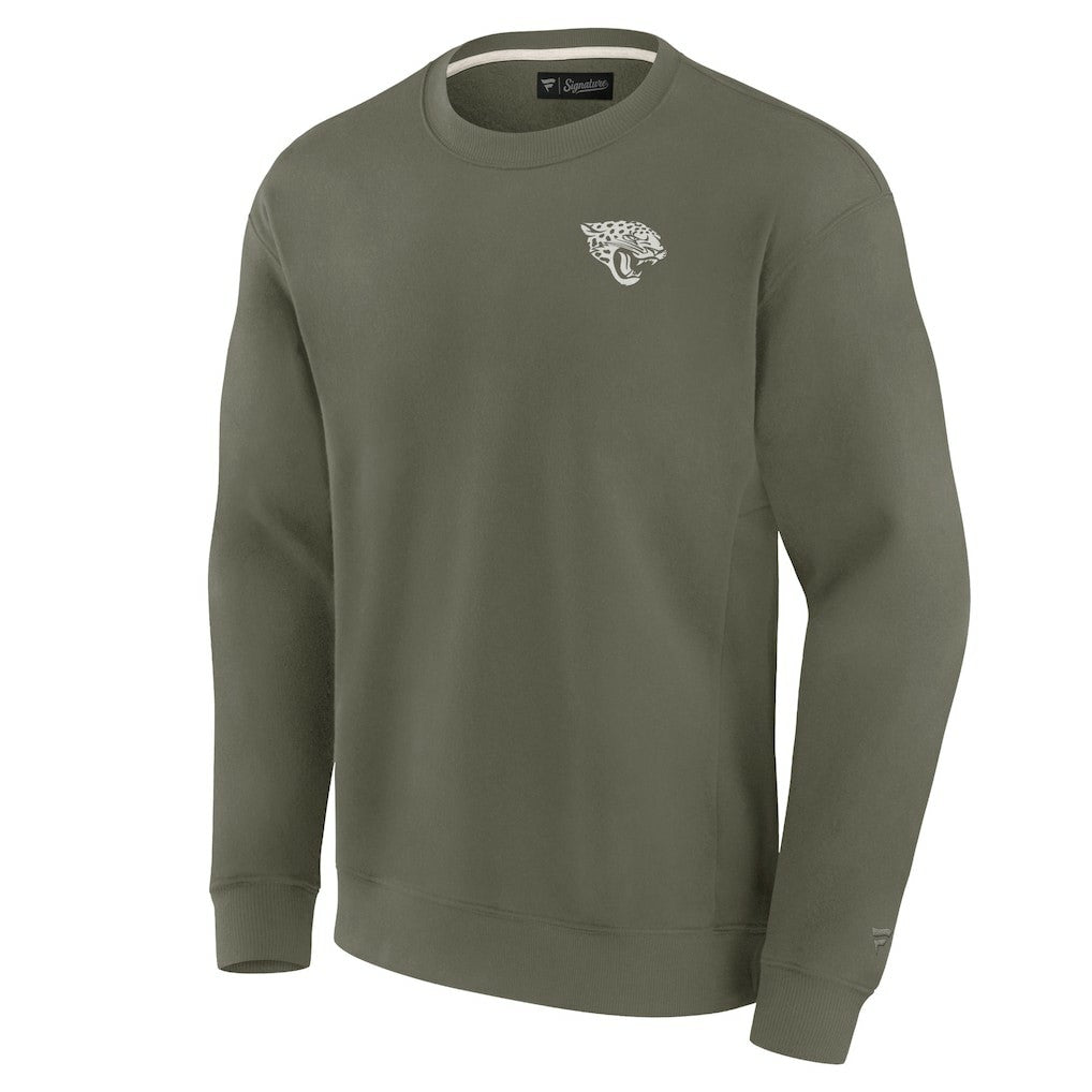 Jacksonville Jaguars Unisex Elements Super Soft Pullover Sweatshirt - Olive cheap