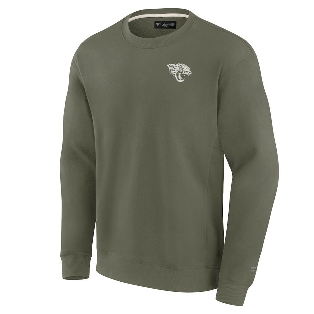 Jacksonville Jaguars Unisex Elements Super Soft Pullover Sweatshirt - Olive cheap