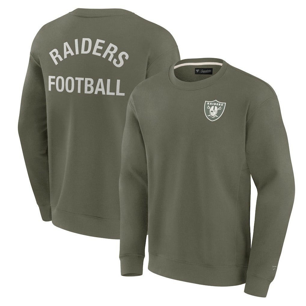 Las Vegas Raiders Unisex Elements Super Soft Pullover Sweatshirt - Olive online