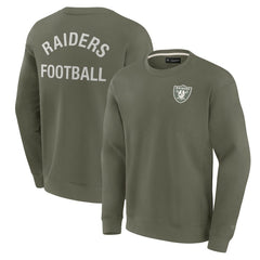 Las Vegas Raiders Unisex Elements Super Soft Pullover Sweatshirt - Olive online