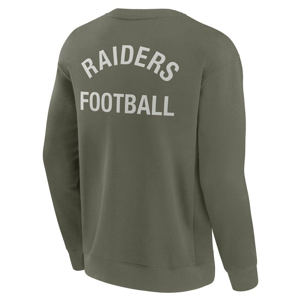 Las Vegas Raiders Unisex Elements Super Soft Pullover Sweatshirt - Olive online