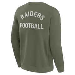 Las Vegas Raiders Unisex Elements Super Soft Pullover Sweatshirt - Olive online