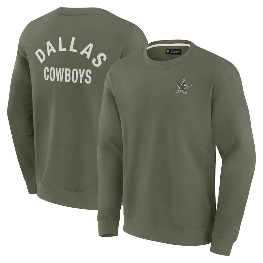 Dallas Cowboys Unisex Elements Super Soft Pullover Sweatshirt - Olive outlet