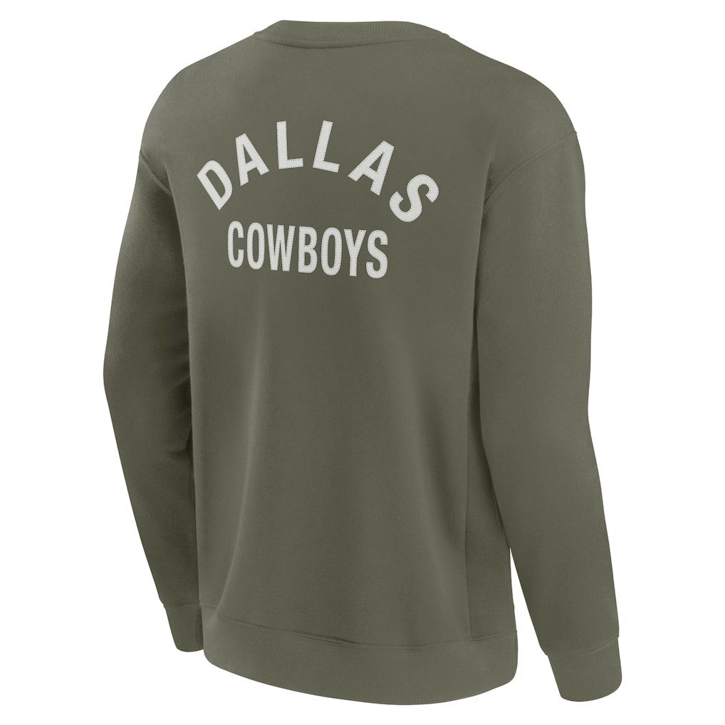 Dallas Cowboys Unisex Elements Super Soft Pullover Sweatshirt - Olive outlet