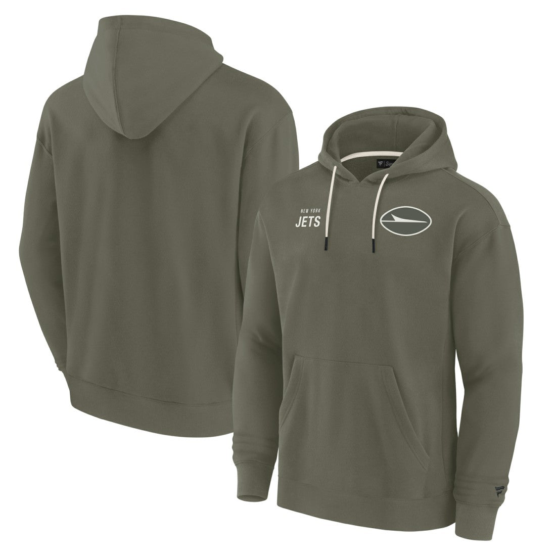 New York Jets Unisex Elements Super Soft Fleece Pullover Hoodie - Olive sale