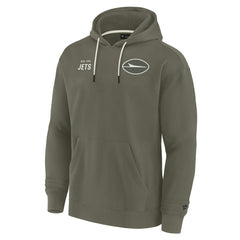 New York Jets Unisex Elements Super Soft Fleece Pullover Hoodie - Olive sale