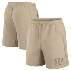 Cincinnati Bengals Unisex Elements Super Soft Fleece Shorts - Khaki for sale