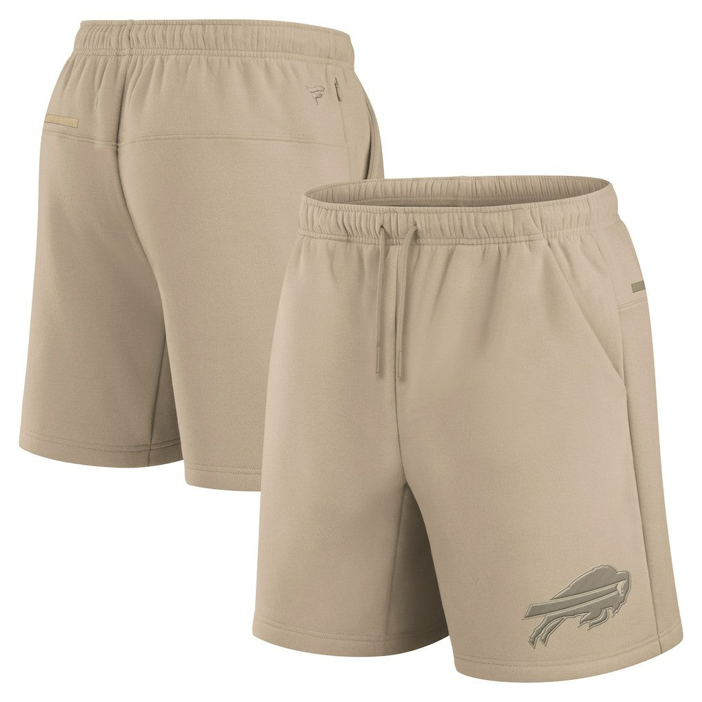 Buffalo Bills Unisex Elements Super Soft Fleece Shorts - Khaki discount
